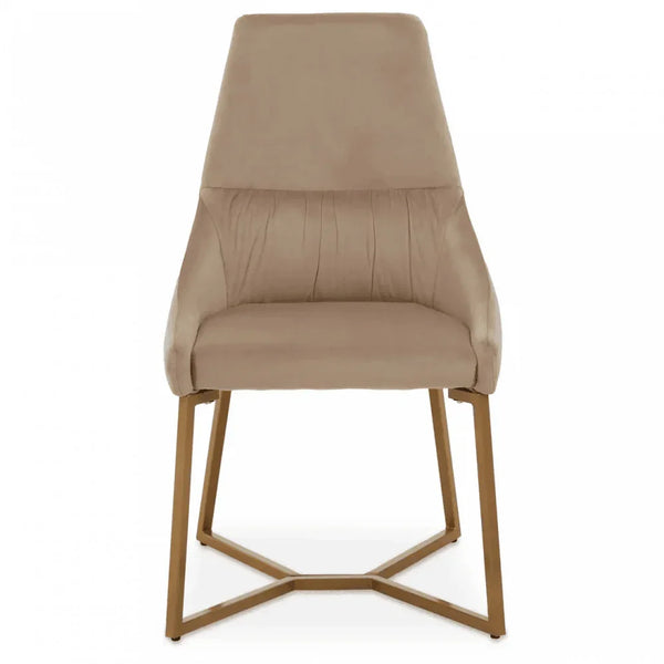 Valencia Mink Velvet Dining Chair