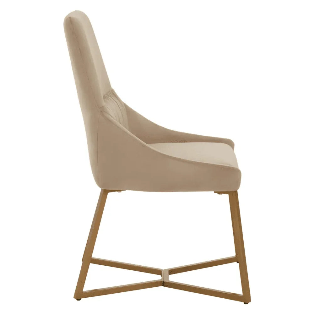 Valencia Mink Velvet Dining Chair