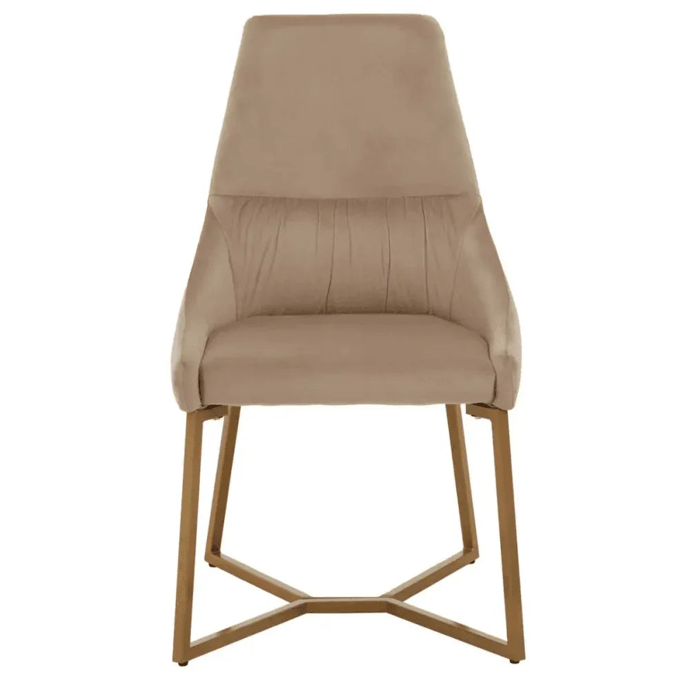 Valencia Mink Velvet Dining Chair