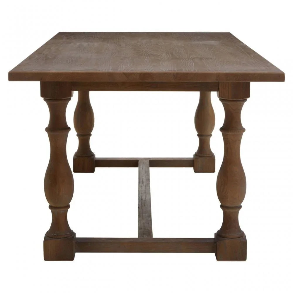 Buy solid wood dining table online, rustic farmhouse table for kitchen or dining room