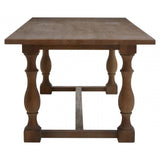 Buy solid wood dining table online, rustic farmhouse table for kitchen or dining room