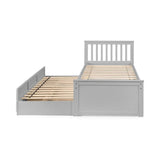 Maisie Bed With Underbed And Drawers - Light Grey