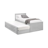 Maisie Bed With Underbed And Drawers - Light Grey