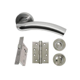 Jupiter Privacy Chrome Doors 208 x 214