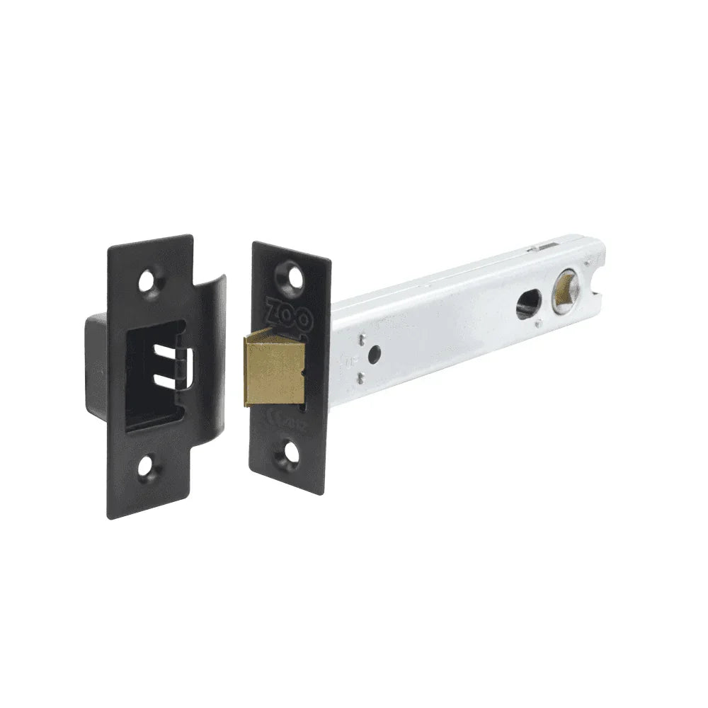 Manhattan Tubular Latch Matt Black Doors 2 x 2