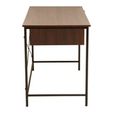 Walnut Veneer Desk with Drawers