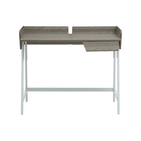 Oak Metal Frame Desk
