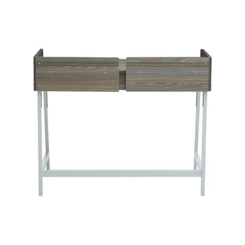 Oak Metal Frame Desk