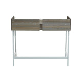 Oak Metal Frame Desk