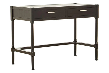 Elegant Black Pine Writing Desk