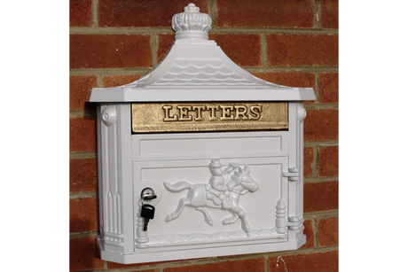 Aluminium Wall Post Box White - 2433