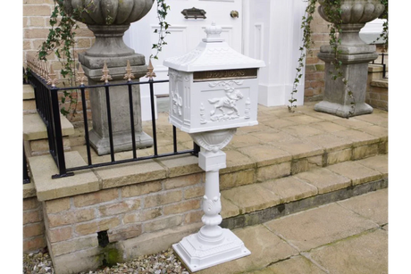 Aluminium Post Box White - 3791
