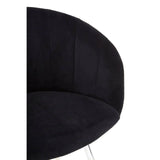 Monochrome Velvet Dining Chair