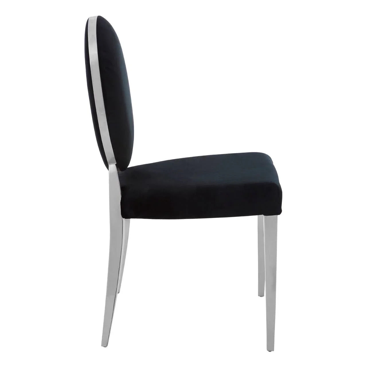 Luxe Silver Velvet Accent Chair