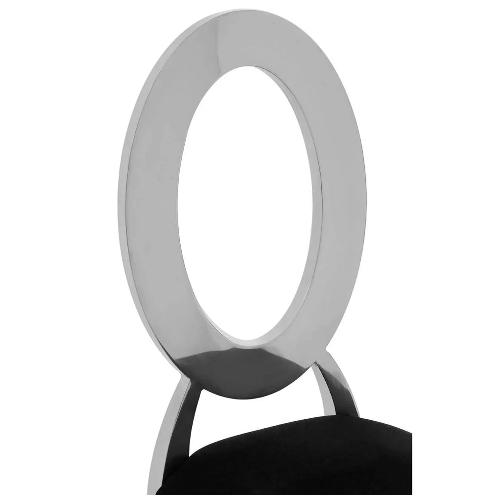 Luxe Black Velvet Dining Chair