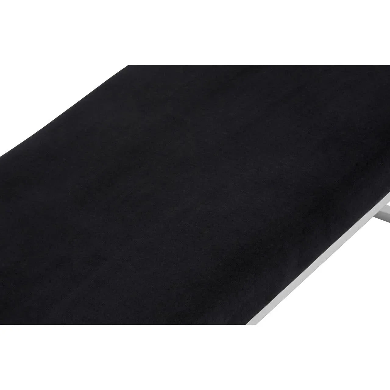 Sleek Silver & Black Bench