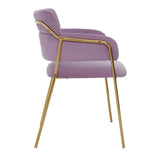 Luxe Pink Velvet Dining Chair