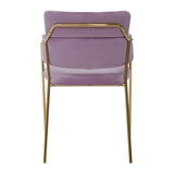 Luxe Pink Velvet Dining Chair