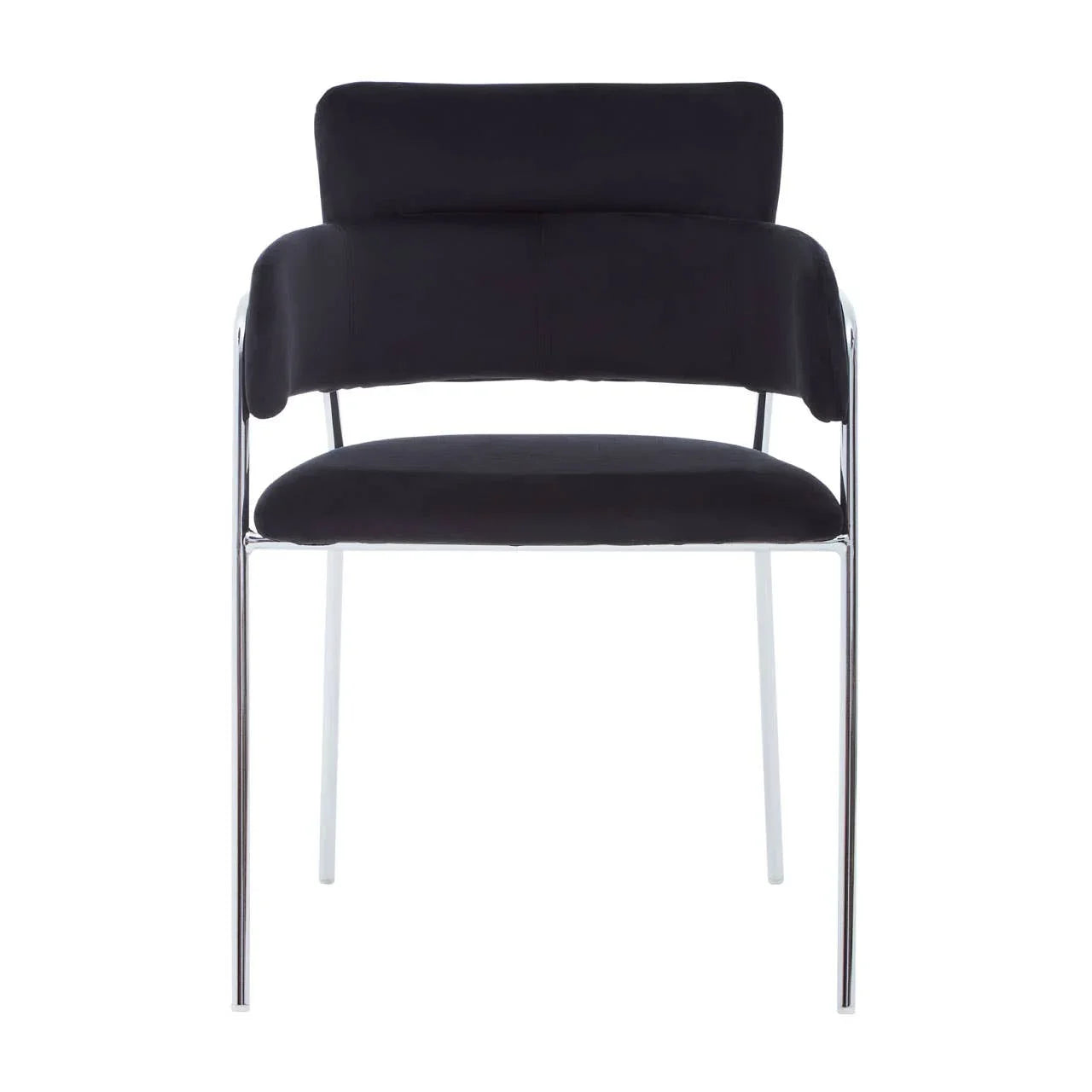 Luxe Black Velvet Dining Chair