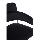 Luxe Black Velvet Dining Chair