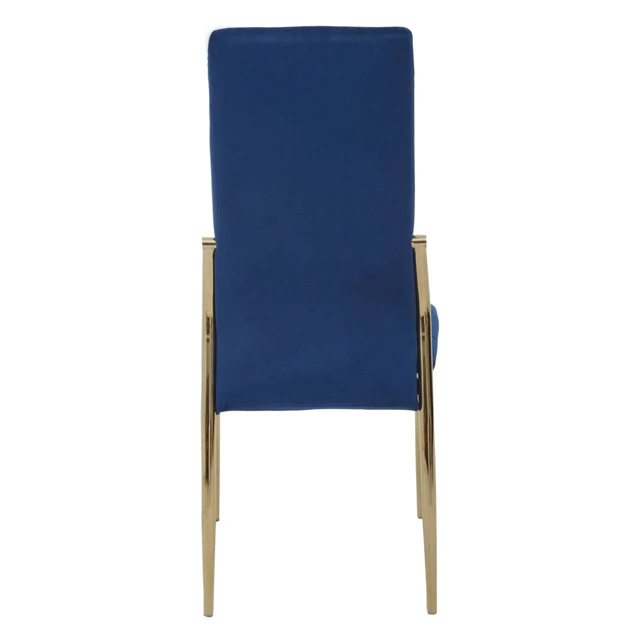 Luxe Blue Velvet Dining Chair