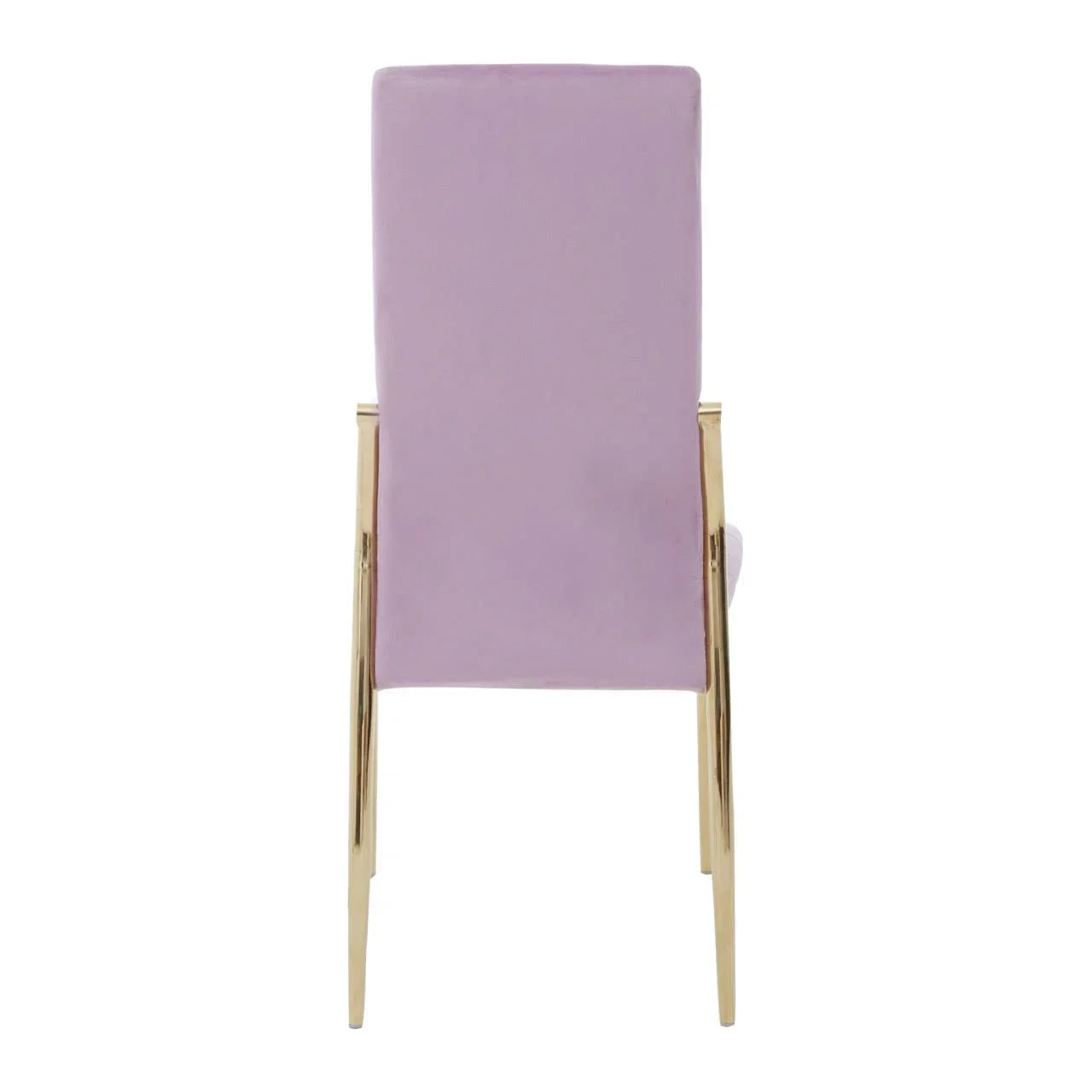 Luxe Pink Velvet Dining Chair