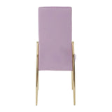 Luxe Pink Velvet Dining Chair