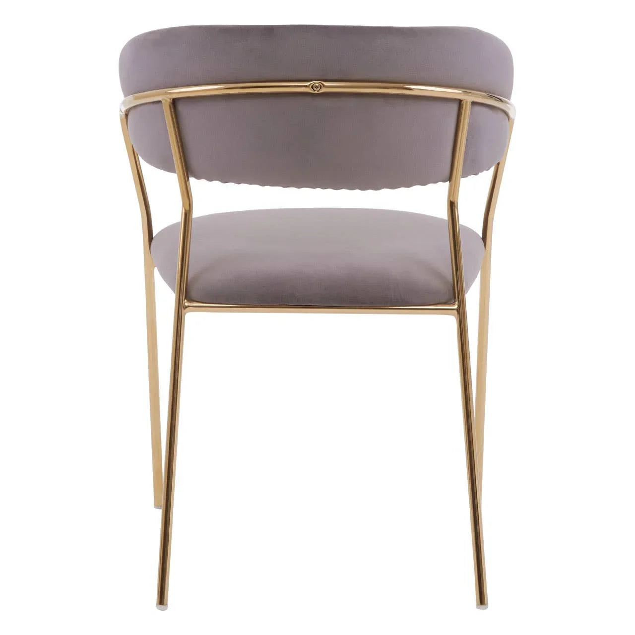 Luxe Mink Velvet Dining Chair