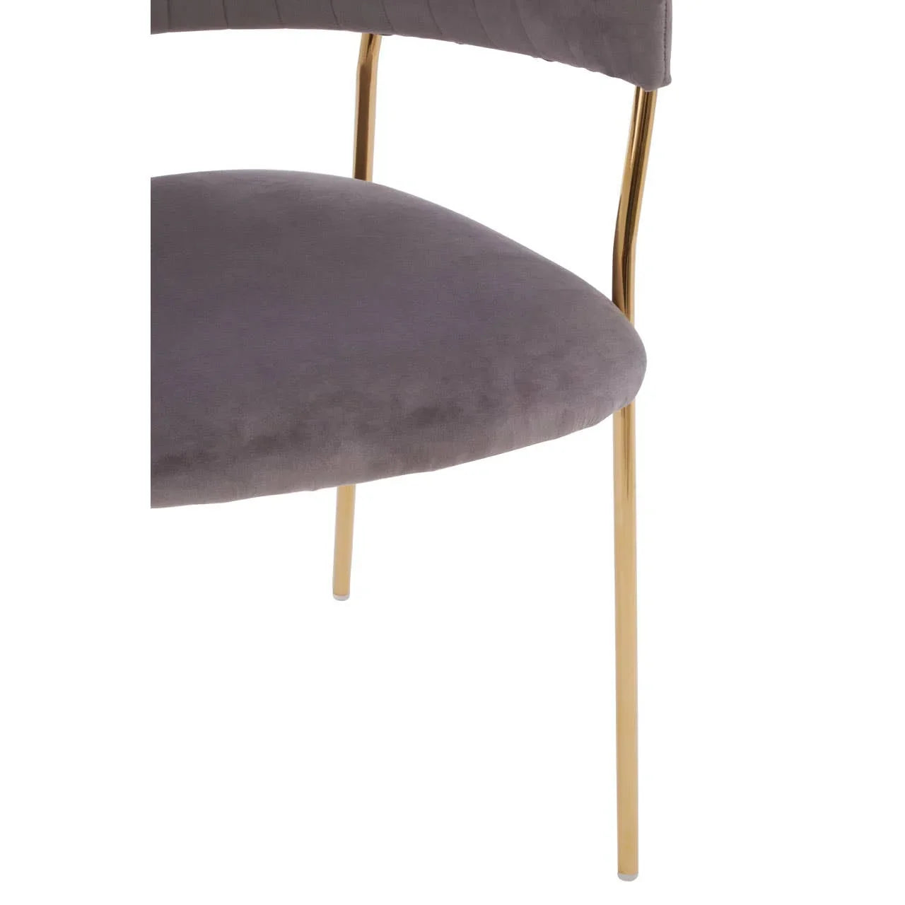 Luxe Mink Velvet Dining Chair