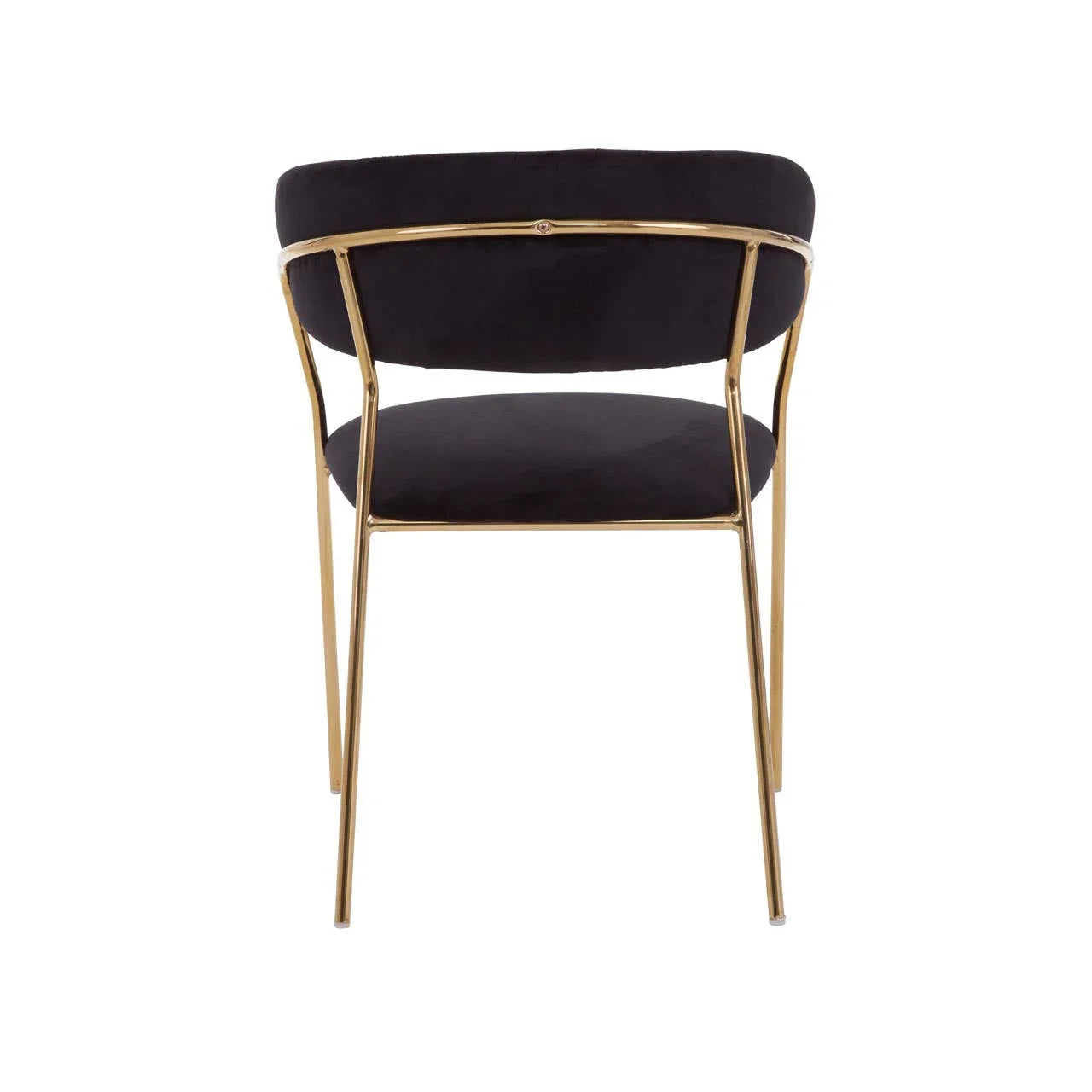 Luxe Black Velvet Dining Chair