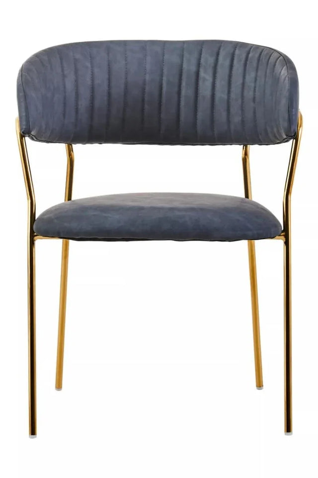 Modern Gold Leg Dining Chair