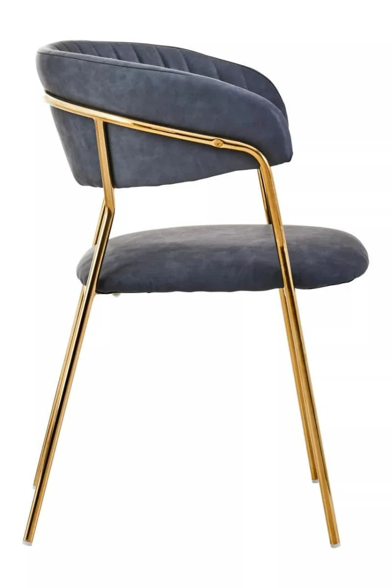 Modern Gold Leg Dining Chair
