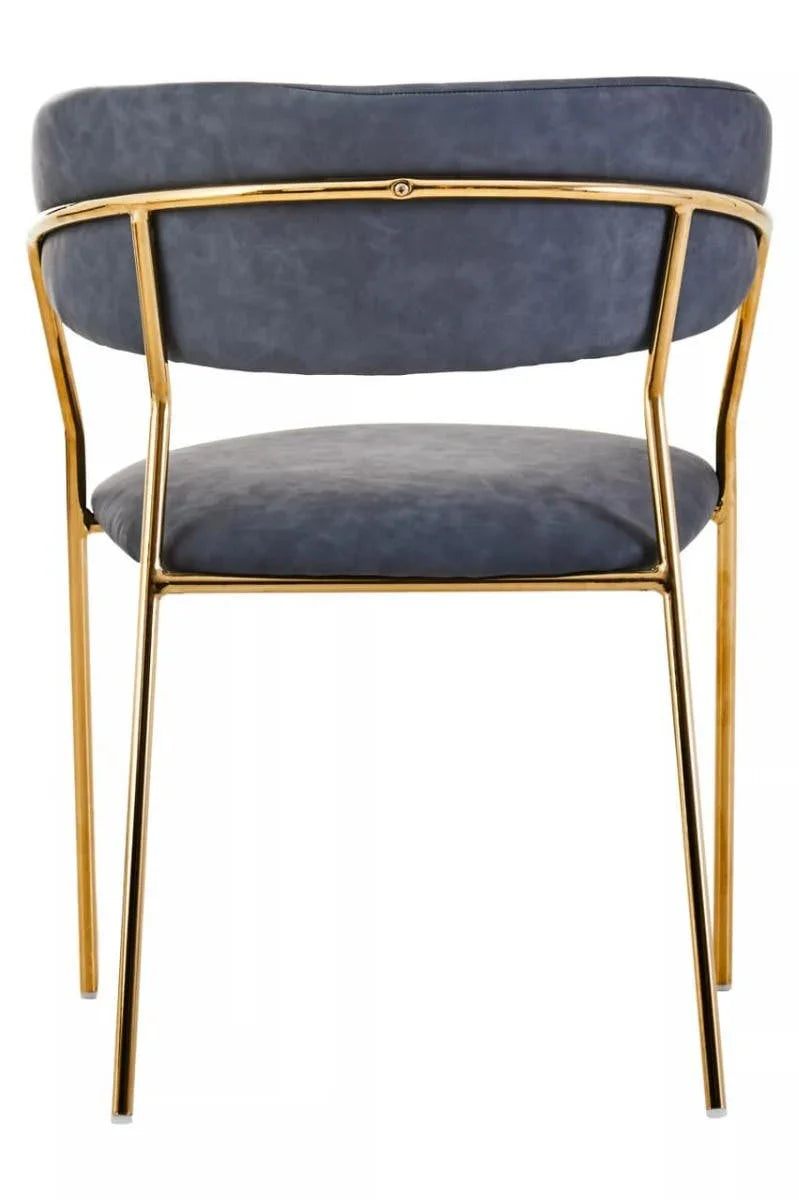 Modern Gold Leg Dining Chair