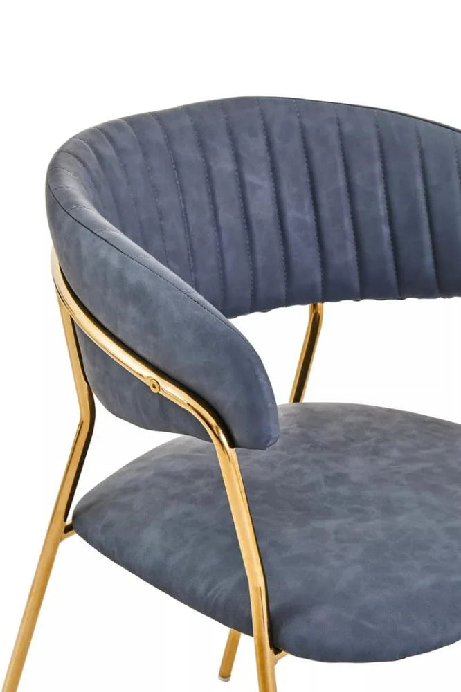 Modern Gold Leg Dining Chair