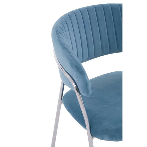 Velvet Channel Dining Chair