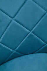 Luxe Blue Velvet Dining Chair