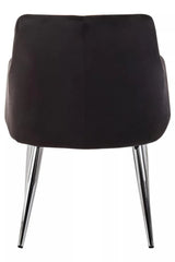 Luxe Black Velvet Dining Chair