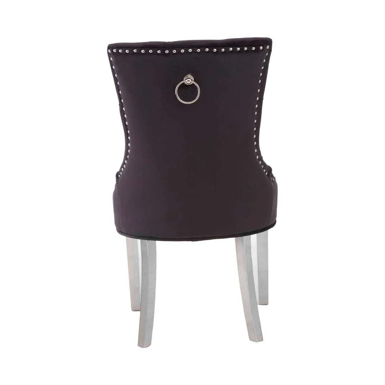 Luxe Diamond Velvet Dining Chair