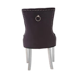 Luxe Diamond Velvet Dining Chair