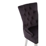 Luxe Diamond Velvet Dining Chair