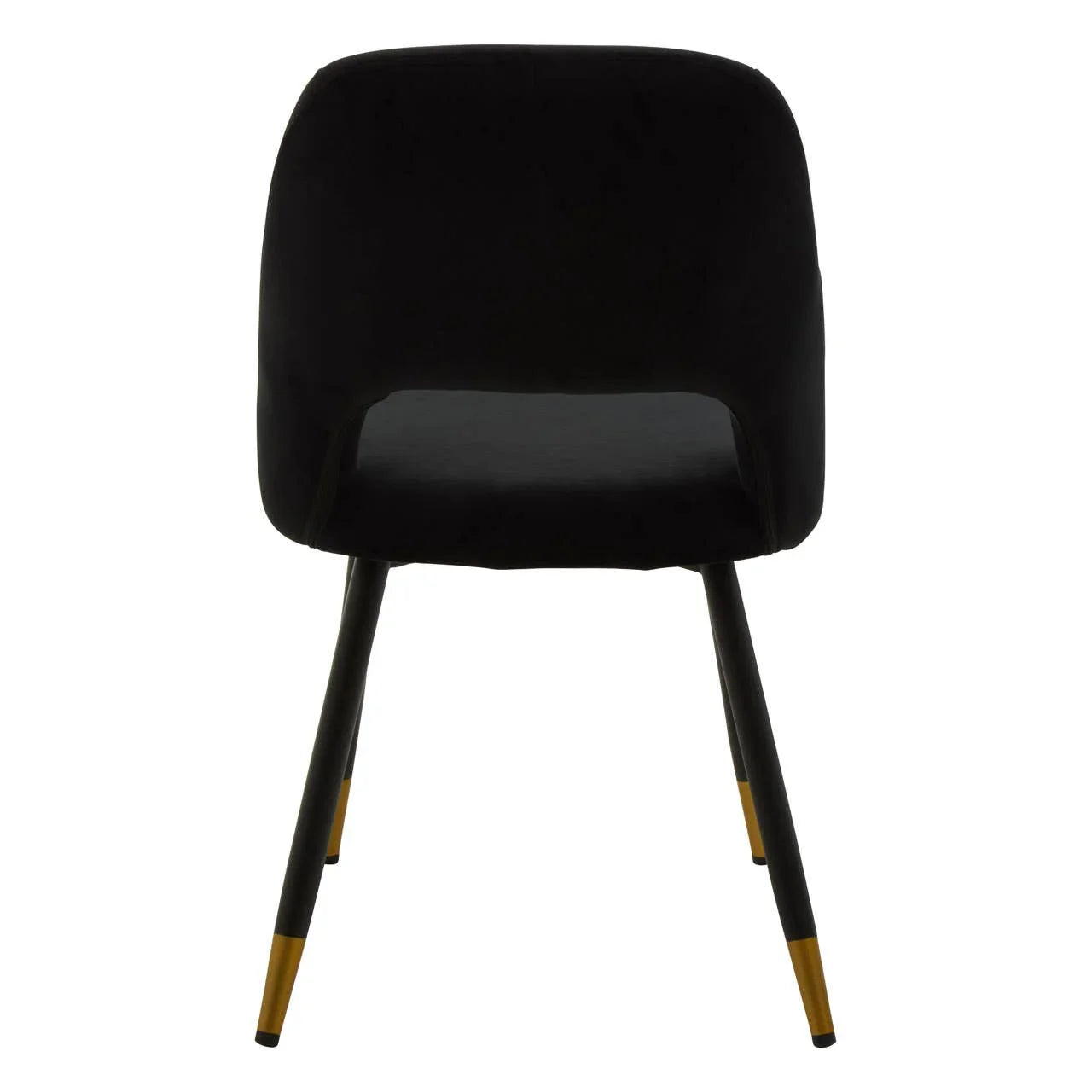 Luxe Black Velvet Dining Chair