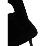 Luxe Black Velvet Dining Chair