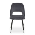 Luxe Grey Velvet Dining Chair