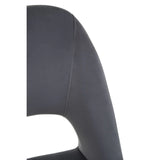 Luxe Grey Velvet Dining Chair