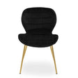 Luxe Black Velvet Dining Chair