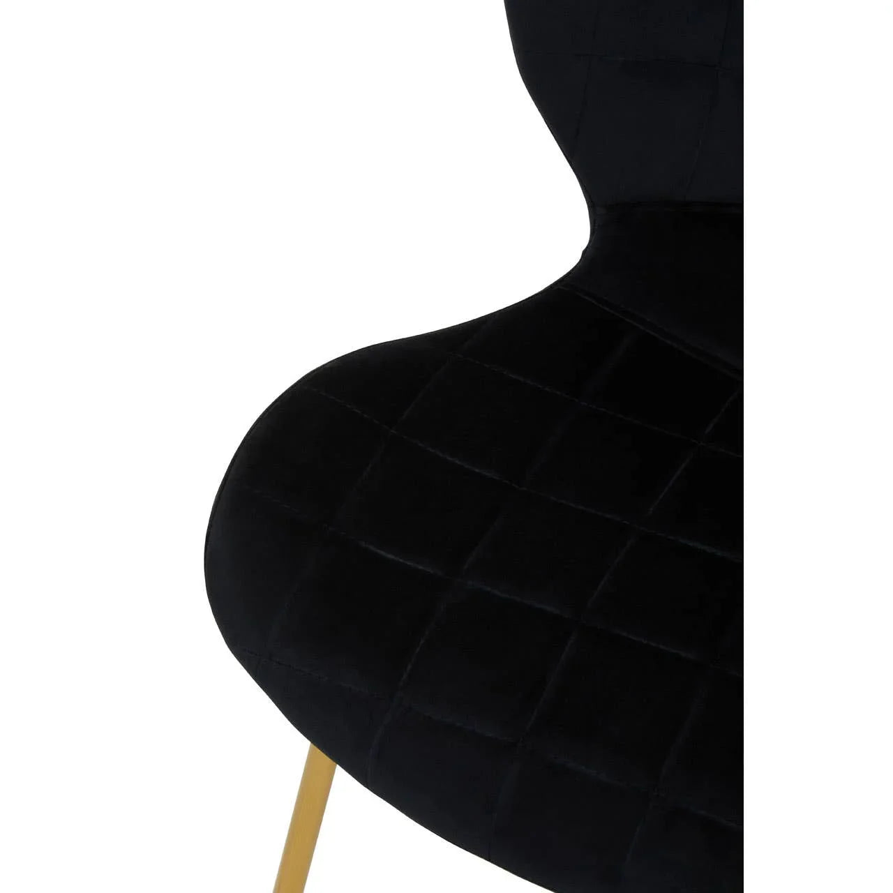 Luxe Black Velvet Dining Chair