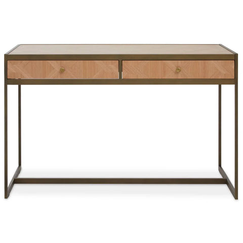 Oak Veneer Computer Desk