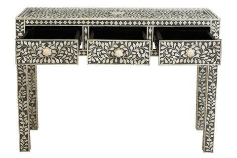 Bone Inlay Floral Desk
