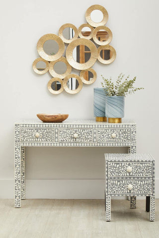 Bone Inlay Floral Desk