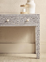 Bone Inlay Floral Desk